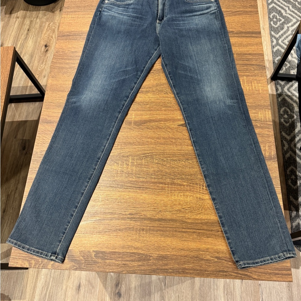AG Adriano Goldschmied Dark Blue Straight Jeans